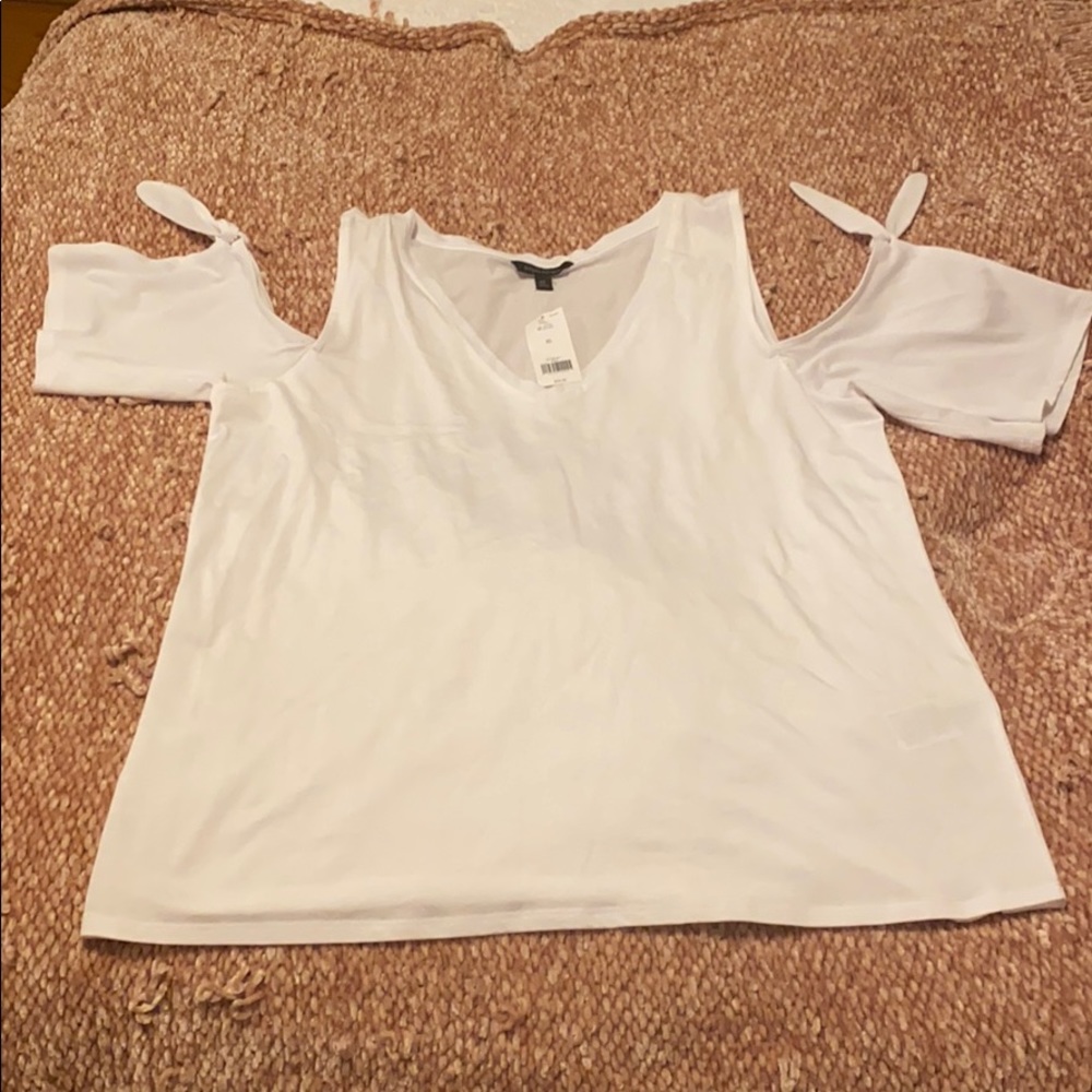 Banana Republic XL white cold shoulder top